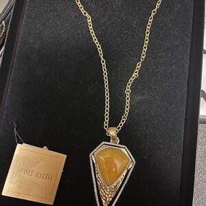 Heidi Daus Gold and Silver Geometric Necklace